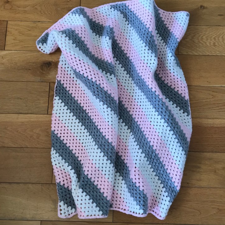 Crochet granny squatre blanket