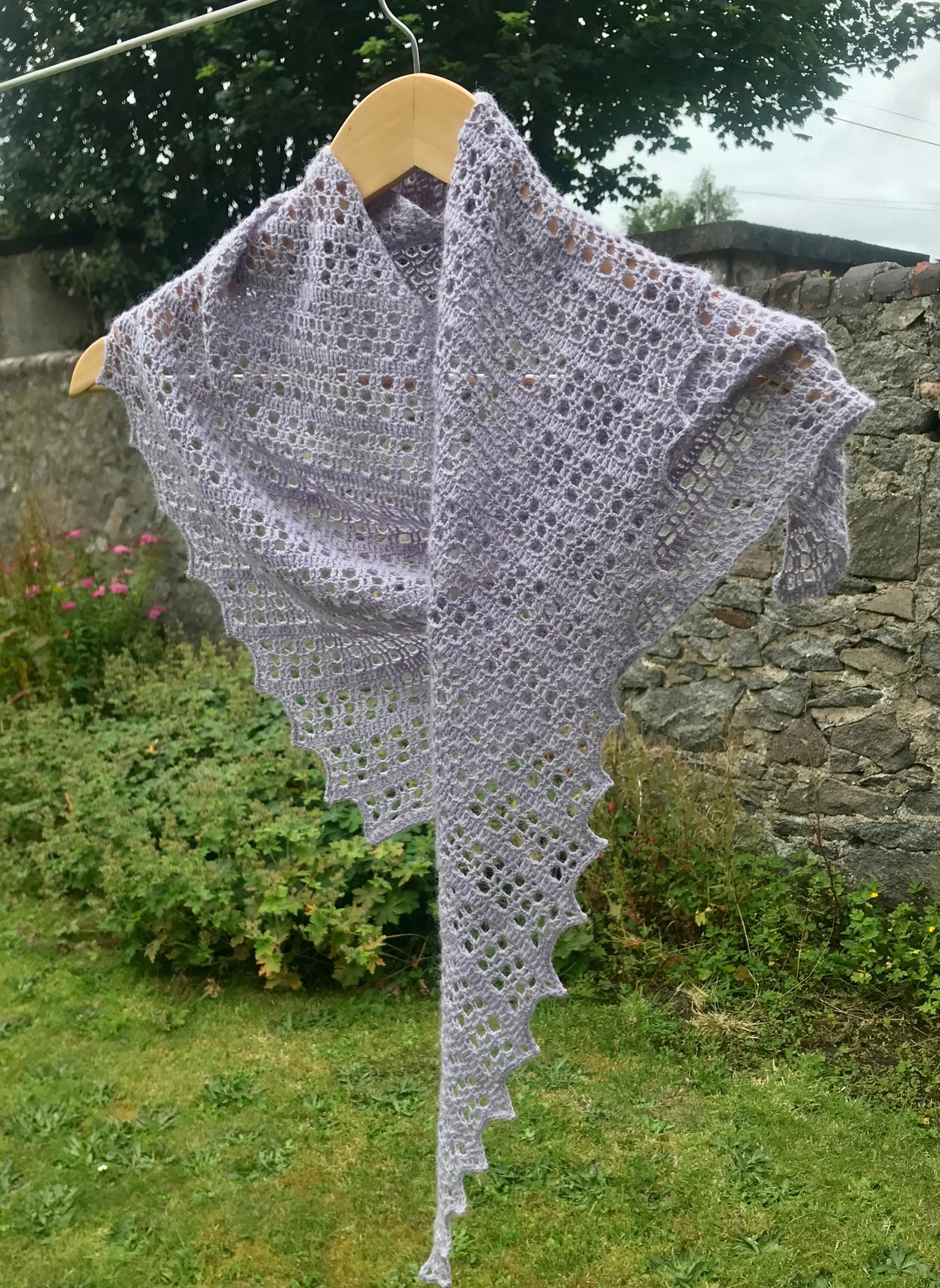 Flora crochet shawl