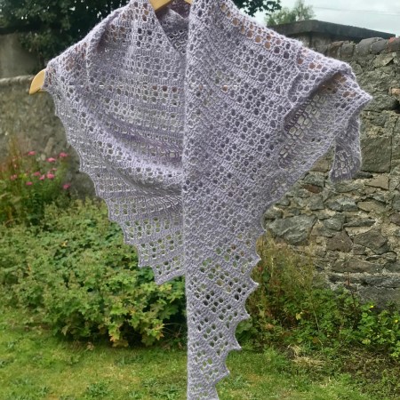 Flora crochet shawl